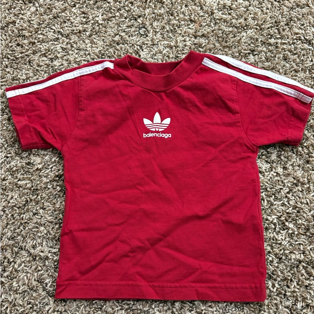 Red Kids Shirt by Balenciaga